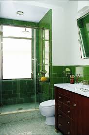 As in this beautiful bathroom from theoldpiggery_, green is a great color to create a nautical vibe that's a bit different from the standard blue and white version. 24 Creative Blue And Green Tiled Bathrooms Best Tiled Bathroom Ideas