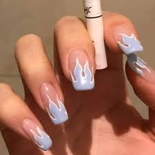 Amazon Com Asooll False Nails Blue Flame Long Coffin Fake Nails Full Cover Acrylic Party Prom Clip Press On Nail For Women And Girls 24pcs Beauty Check out our black acrylic nails selection for the very best in unique or custom, handmade pieces from our craft supplies & tools shops. asooll false nails blue flame long coffin fake nails full cover acrylic party prom clip press on nail for women and girls 24pcs