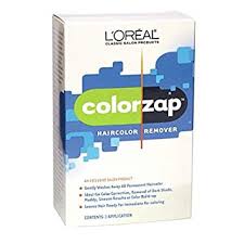I used the loreal color zap to lift the black hair dye out my hair. Amazon Com L Oreal Colorzap Haircolor Remover Removes All Unwanted Permanent Color Hair Color Correctors Beauty