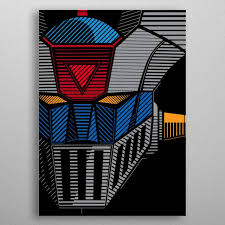 089 Mazinger Z Full Poster Print By Yexart Design Displate In 2021 Framed Prints Poster Prints Mazinger Z