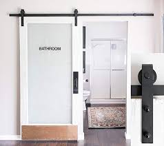 8 Foot Heavy Duty Sliding Barn Door Hardware Kit Black Includes Easy Step By Step Installation Barn Doors Sliding Barn Door Kit Sliding Barn Door Hardware
