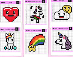 Pour Continuer Dans La Serie Des Pixels Art Je Sais Que Vous Etes Nombreux A L Attendre Voici Le Monde Des Licornes In 2020 Easy Pixel Art Pixel Art Pixel Drawing