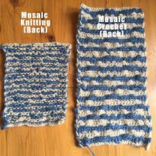 Backtracking to a certain point in knitting will require you undo your stitches by transferring them. Mosaic Knitting Vs Mosaic Crochet Clearlyhelena