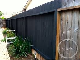 Behr S Slate Stain For The Fence Zaun Garten Hintergarten Schwarzer Zaun
