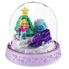 Polly Pocket Holiday Snow Globe Yeti And Snowmobile Walmart Com Holiday Snow Globe Snow Globes Polly Pocket