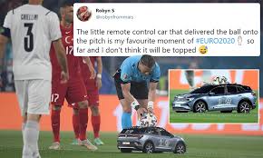 Bordeaux winger samuel kalu has begged his mother's kidnappers to release her after she was snatched from her car. Euro 2020 Social Media Goes Crazy As Matchball For Italy S Tie With Turkey Arrives In A Small Car Daily Mail Online