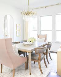 Elegant Dining Room Beautiful Blush End Chairs Glam Diningroom Diningroomreveal Diningr Elegant Dining Room Elegant Dining Room Furniture Luxury Dining Room