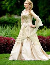 Save Big on Bulk Victorian Corset Wedding Gowns Vintage Victorian Wedding  Dresses Champagne Gold Taffeta A Line Gothic Corset Bridal Gowns Flare Long  ...