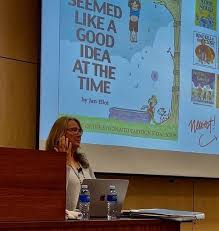 SASA was treated to a fun and very entertaining evening last Thursday by  guest artist, the one and only, famous yet extremely humble cartoonist, Jan  Eliot visiting Cape Town from Oregon, USA.