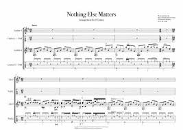 Reviewed in the united states on november 27, 2012. Nothing Else Matters Metallica Guitar Duet Sheet Music Pdf Download Sheetmusicdbs Com