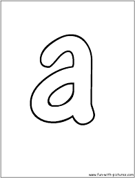 My a book print the pdf: Bubble Letter A Coloring Page
