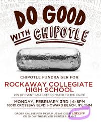 Support the Rockaway Collegiate HS Dance Team! Tomorrow 2/3/25 from 4-8 pm.  Chipotle in Howard Beach. Make sure to show this post and the Cashier puts  in code: L6RX2YP