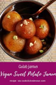 Sweet Potato Gulab Jamun Recipe A Delicious And Soft Vegan Gulab Jamun Recipe With Sweet Potato As Sweet Potato Recipe Indian Jamun Recipe Gulab Jamun Recipe