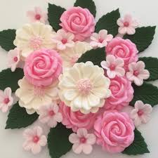 Sift together flour, baking powder, and salt. Candy Pink Rose Bouquet Edible Sugar Flowers Cake Decorations Etsy