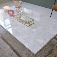 table basse rectangulaire en marbre blanc et metal 120 mobilier de salon bdbd table basse rectangulaire table basse table basse marbre blanc