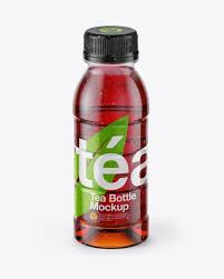 10oz Tea Bottle In Shrink Sleeve With Condensation Mockup Front View High Angle Shot In Bottle Mockups On Yellow Images Object Mockups Mockup Free Psd Bottle Mockup Mockup Psd