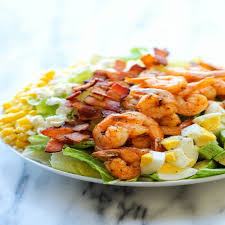 Shrimp Cobb Salad With Cilantro Lime Vinaigrette
