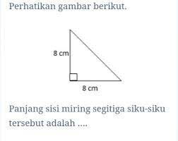 Maybe you would like to learn more about one of these? Hitunglah Sisi Miring Segitiga Tersebut Brainly Co Id