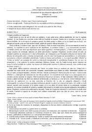 Ce a picat la bac în ultimii ani? Bacalaureat 2019 Ce Subiecte Au Picat La Limba È™i Literatura RomanÄƒ Vezi Pdf