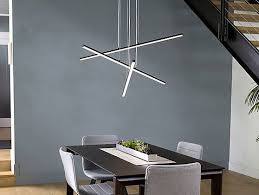 Featuring An Arrangement Of Minimalist Led Forms Stix From Sonneman Offers The Freedom To Arran Interior Led Lights Dining Light Fixtures Modern Led Lighting