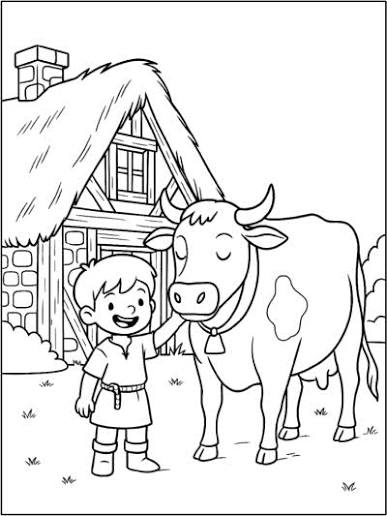 Jack and the Beanstalk Coloring Book