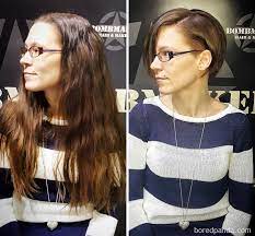 Long to shorter hair cuts. 318 Extreme Haircut Transformations That Will Inspire You To Get A New Haircut Bored Panda