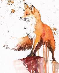 Fox Watercolor Fox Art Art Animal Art