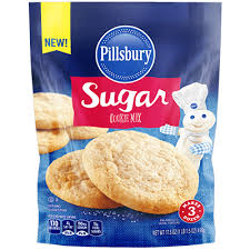 Pillsbury sugar cookie dough with icing and edible decoration (1 cookie) (1 serving). Sugar Cookie Mix Pillsbury