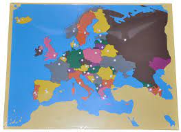 Puzzle map of canada lowest price of montessori materials and educational toys at ifit montessori. Montessori Rompecabezas De Madera Mapa Europa Unlabelled Perillas Aprender Geografia Educar En Casa Ebay