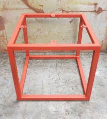 It can support heavy tabletops. Cube Metal Table Base Etsy Metal Table Metal Table Base Metal Table Legs