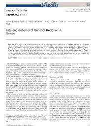 May 31, 2017 · how long does gun residue last on hands? The Persistence Of Gsr And Factors Effecting Gsr Detection Windows Download Table