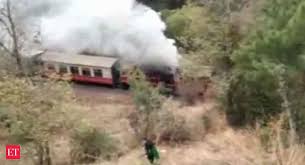 kalka shimla toy train catches fire passengers reported safe