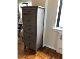 We built the ikea hemnes dresser, so you wouldn't struggle. Ikea Hemnes 5 Drawer Chest In Grey Brown Apartment Therapy S Bazaar