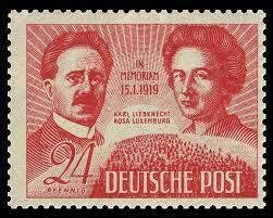 Wie jeden zweiten sonntag im januar gedachten heute vielen den am 15. File Sbz 1949 229 Karl Liebknecht Und Rosa Luxemburg Jpg Wikimedia Commons