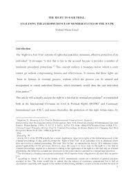 These are notes on the topic of arrest consisting of two parts : Pdf The Right To Fair Trial Analysing The Jurisprudence Of Member States Of The Iccpr