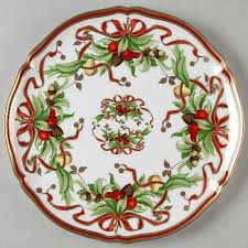 Holiday China With Red Bows From Tiffany Co Available At Replacements Com Catalogsbigredbow Christmas Dinnerware Christmas Dinner Plates Christmas China