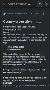 To change the email on a mojang account, visit account.mojang.com/me/settings. Google Emails About Change Of Country Of Association Issue Escalated