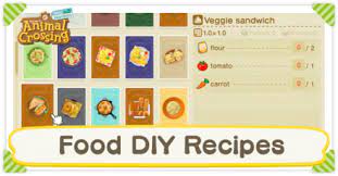 List Of Food Diy Recipes Acnh Animal Crossing New Horizons Switch Game8