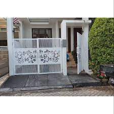 Pagar rumah minimalis 2 pintu. Pagar Rumah Minimalis Pintu Gerbang Shopee Indonesia