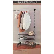 4.3 out of 5 stars. Deluxe Garment Rack Home Design Extendable Single Rod Clothing Hanger Racks 3 Storage Shelves Shopee Philippines
