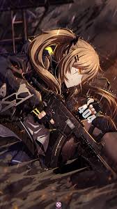 Tanks, swords, laser weapons, mecca, etc. Anime Girls Gun Fn P90 Weapon Vertical Brunette Blue Eyes Smiling Submachine Gun Hd Mobile Wallpaper Peakpx