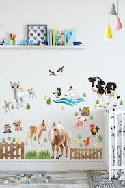 Kinder Wandtattoo Tiere Auf Dem Bauernhof Mega Set Wandtattoo Tiere Wandaufkleber Kinderzimmer Bauernhof Tiere