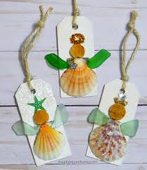 5 out of 5 stars. Sea Glass Seashell Angel Ornament My Pinterventures