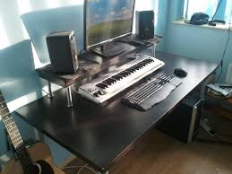 It also has a small space created for your computer mouse which is perfect because you get to keep your hand on the tray and do all your work with ease. How To Assemble The Cheapest Home Studio Desk Ever Ikea Hackers