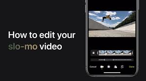 Slowmovideo is an oss project which appears to do this very nicely, though i don't know that it would work on an iphone. How To Edit A Slo Mo Video On Iphone Ipad And Ipod Touch Apple Support Youtube