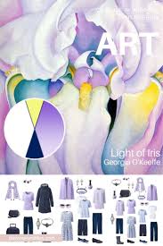 Georgia o'keeffe flowers of fire. Start With Art Light Of Iris By Georgia O Keeffe Inspires A Travel Capsule Wardrobe The Vivienne Files