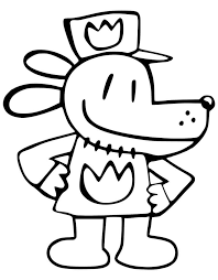 Simple dog coloring page to print and color for free. Dog Man Coloring Page Free Printable Coloring Pages For Kids