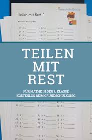 Maybe you would like to learn more about one of these? 12 Kostenlose Arbeitsblatter Zum Teilen Mit Rest In Der 3 Klasse Fur Mathematik An Der Grundschule Teilen Mit Rest Teilen Mit Rest Grundschule Matheaufgaben
