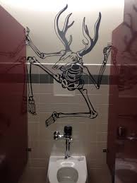 A Clue That You Might Be Studying At Miskatonic University Restroom Design Bathroom Graffiti Bathroom Art