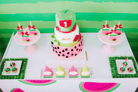 Gigantic selection of one in melon 1st birthday party supplies. Kara S Party Ideas One In A Melon Modern Watermelon Birthday Party Kara S Party Ideas